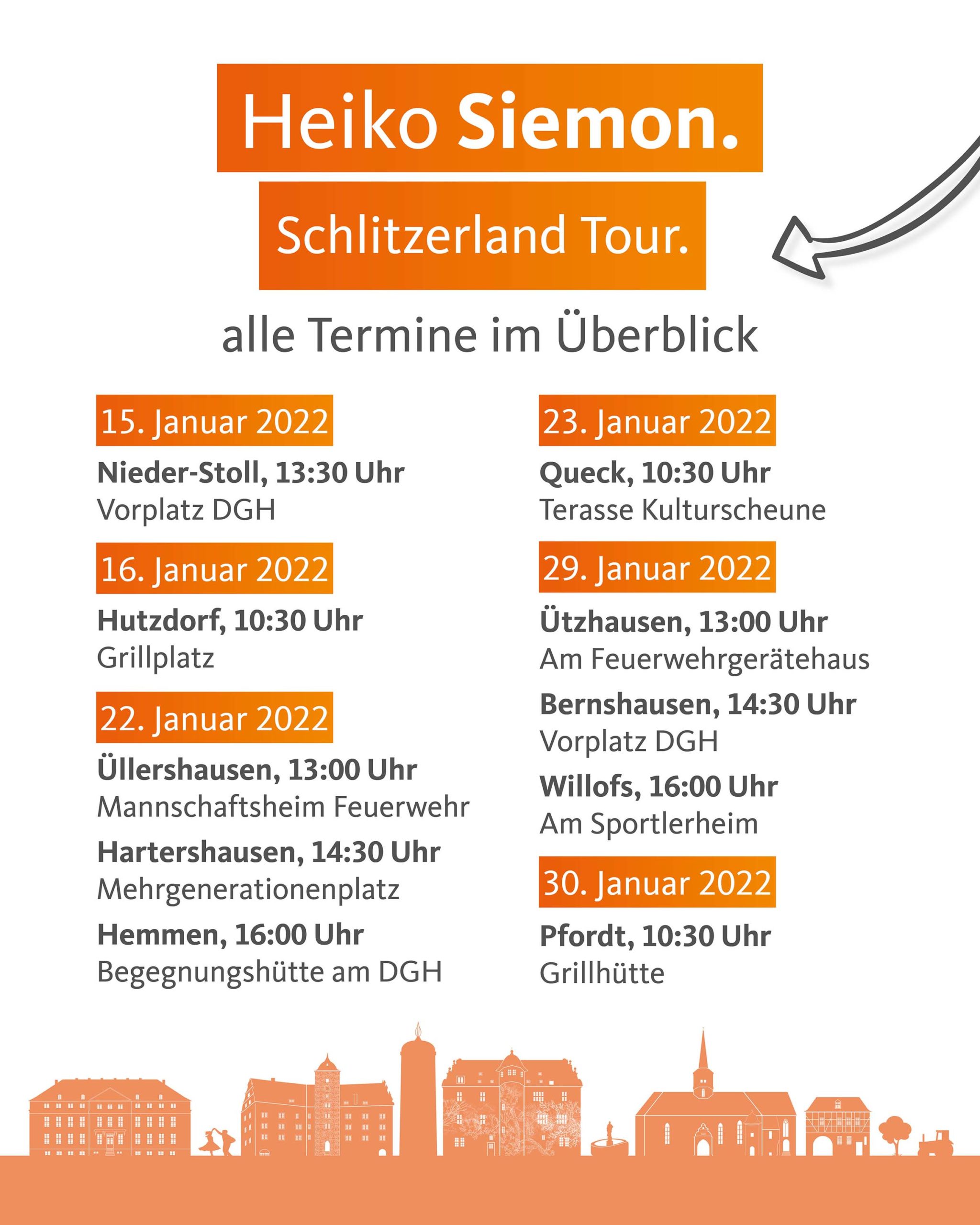 Schlitzerland Tour Facebook Orte